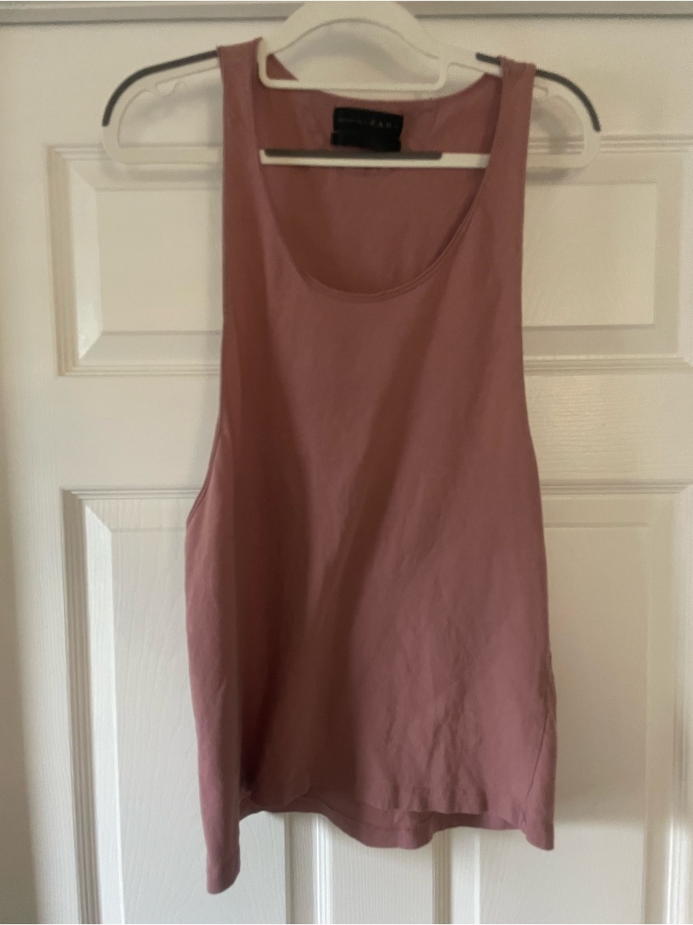 Zara Mauve Scoop Neck Tank Top gym training athleisure - Picture 5 of 7